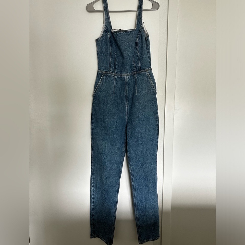 Sleeveless Jean overalls